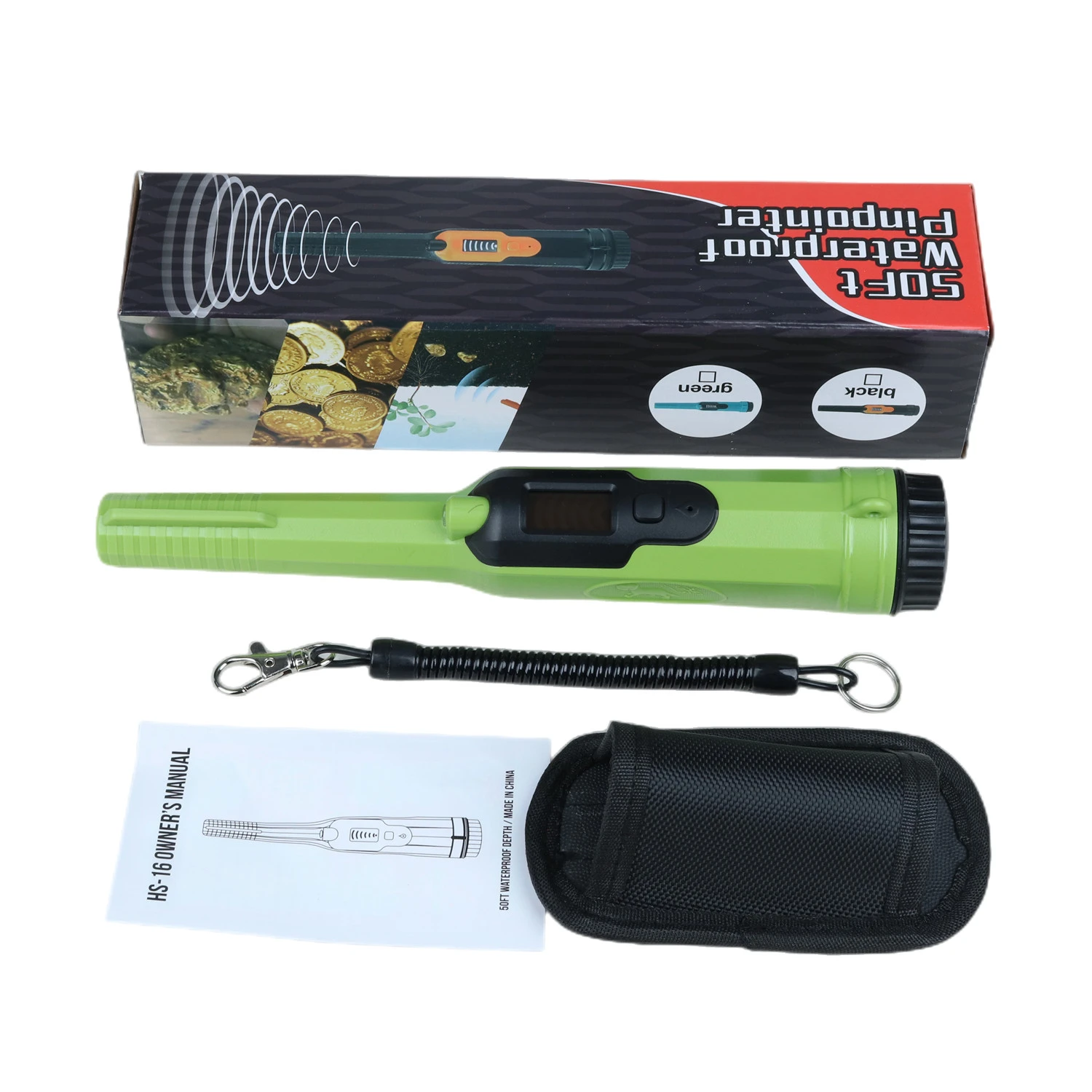 HS 16 Waterproof Pinpointer Metal Detector Underwater Up to 50Ft