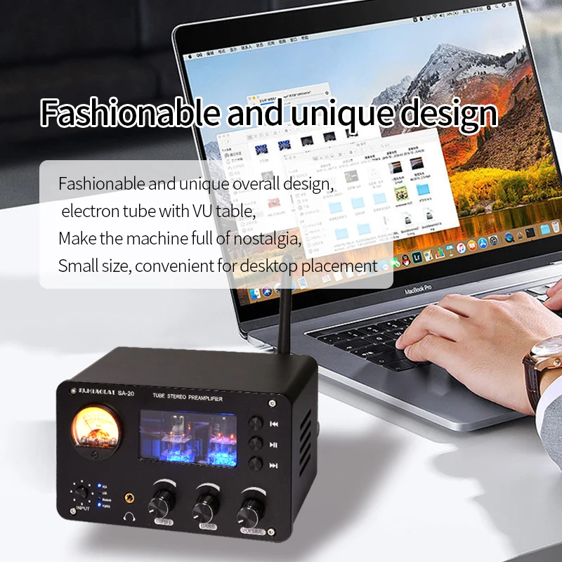 PJ. MIAOLAI SA-20 Bluetooth HIFI XLR Balanced decoder Headphone amplifier 6H3N tube NE5532 op amp ES9023 DAC preamplifier