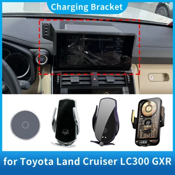 Car Phone Holder for Toyota Land Cruiser LC300 GRX 2022 2023 2024 Screen Navigation GPS Bracket Base Accessories Charging