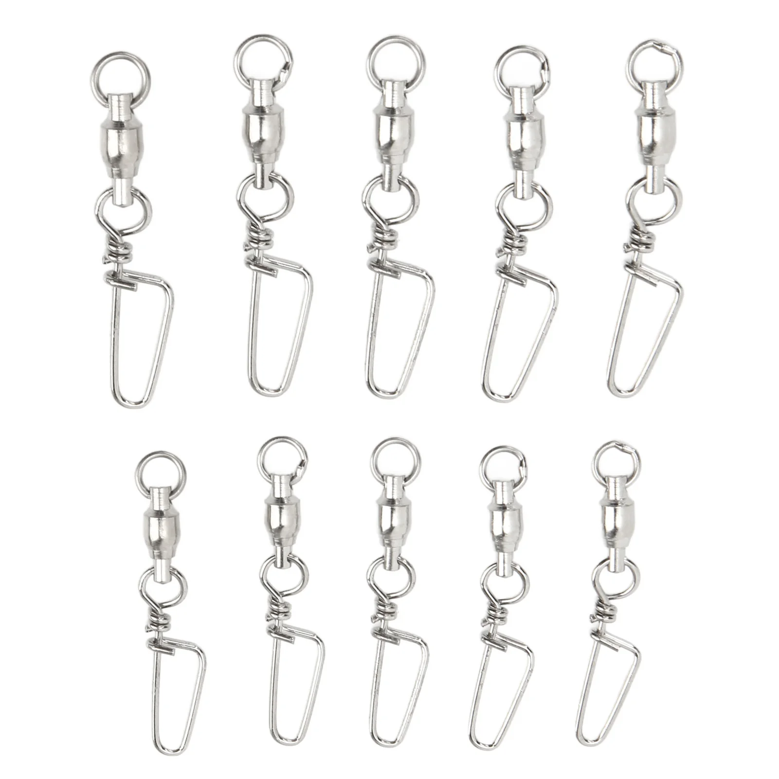 Ball Bearing Swivels Set Fishing Snap Swivels Wear Proof for Saltwater