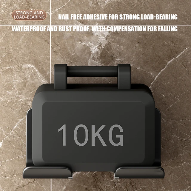 Hajszárító Tartó A Dyson Falra Szerelt Hajválasztó Állvány Körömmentes Támogató Fürdőszoba Szervező Tároló Polc - Image 4