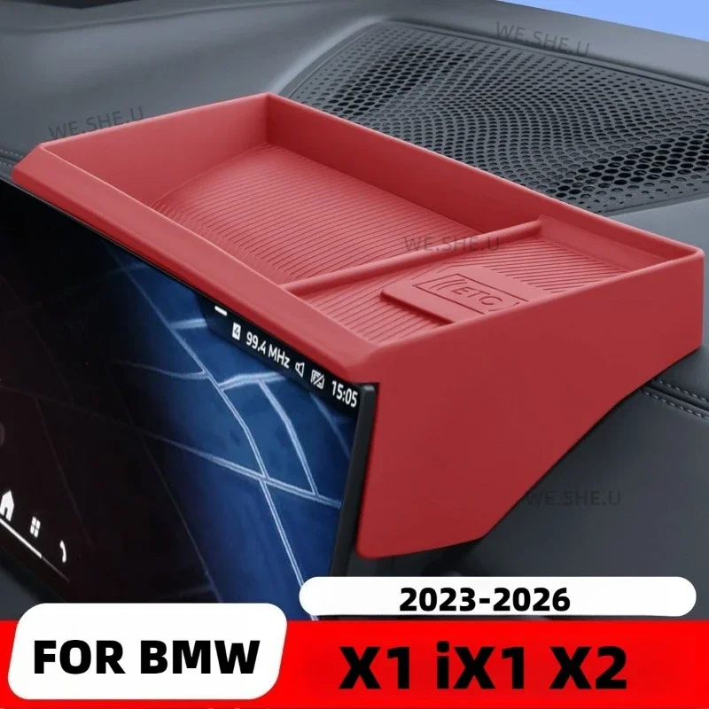 BMW X1 iX1 X2 U10 U11 차량용 트레이 센터 콘솔 스크린 뒤 수납함 대시보드 정리함 안경 홀더