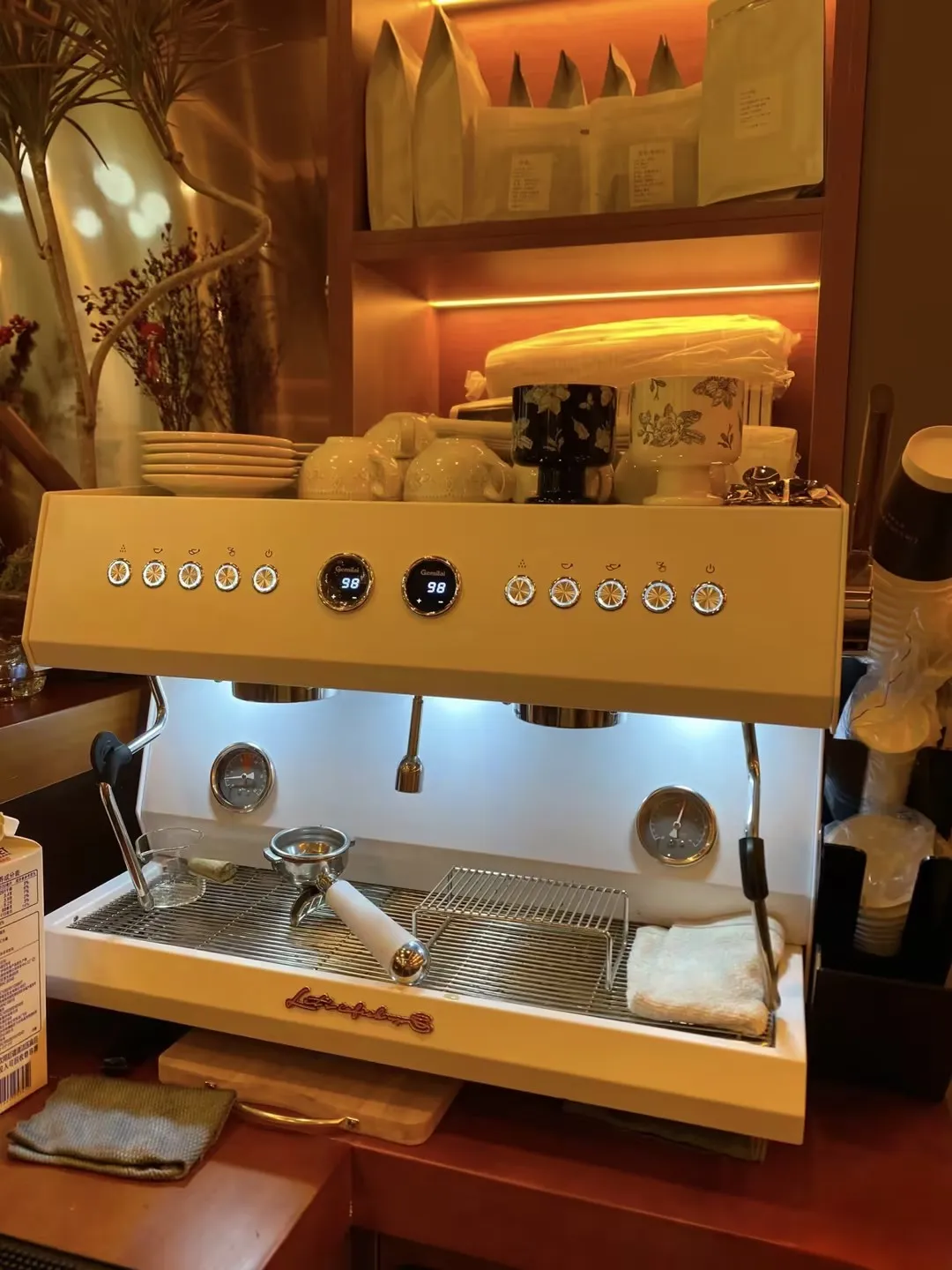 Commercial Coffee Machine CRM3211A 2 Composite Brewing Heads Independent Multi Boiler System Automatic Water Inlet and Outlet