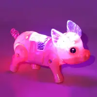 Electric Walking Pig Toy LED Lighting Musical Pig Animal Interactive Pig Pet Toy Kids Xmas Gift Electronics Robot Christmas Gift 1