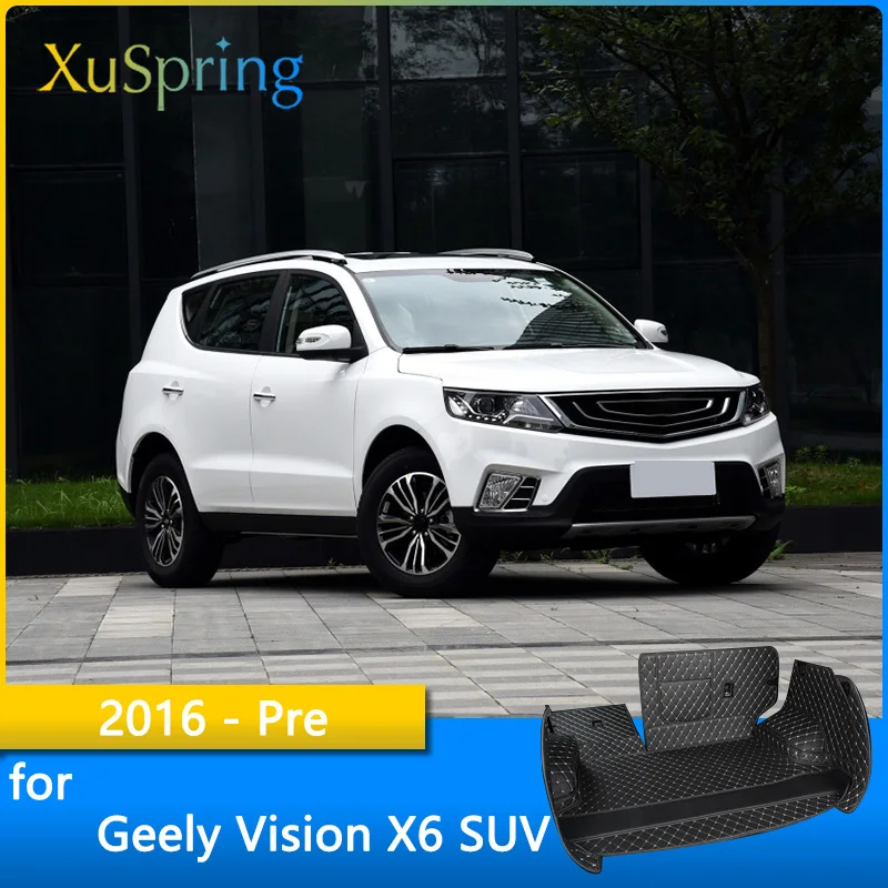 

Car Trunk Mat Cargo Liner For Geely Yuanjing Vision X6 SUV 2016 2017 2018 2021 Rear Tail Durable Boot Cover Protective Styling