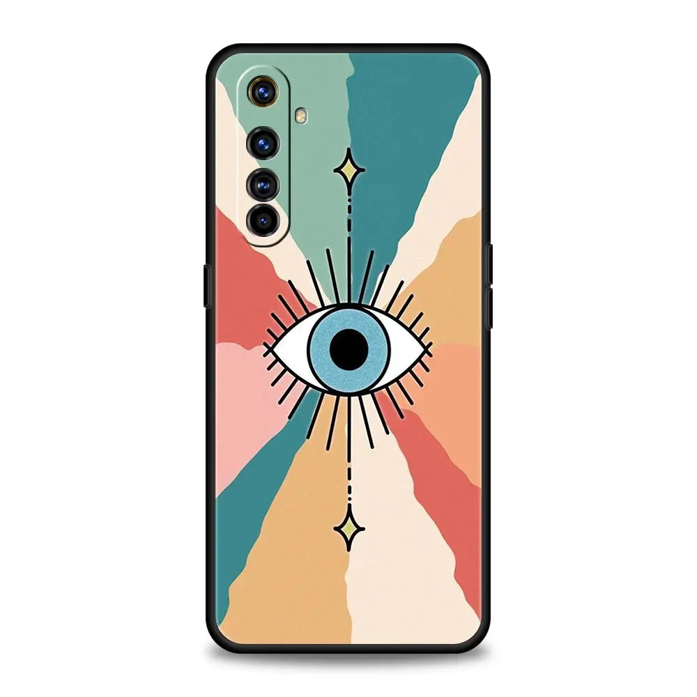 Lucky Eye Blue Evil Eye Protective Phone Case - Stylish Black Cover