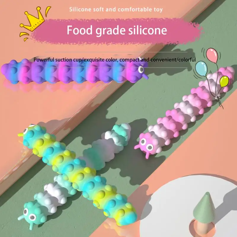 Artefatto Di Decompressione Safe Strong Sucker Silicone Alimentare Long Sucker Bubble Ansia Relief Finger Force Trainer Decorazioni