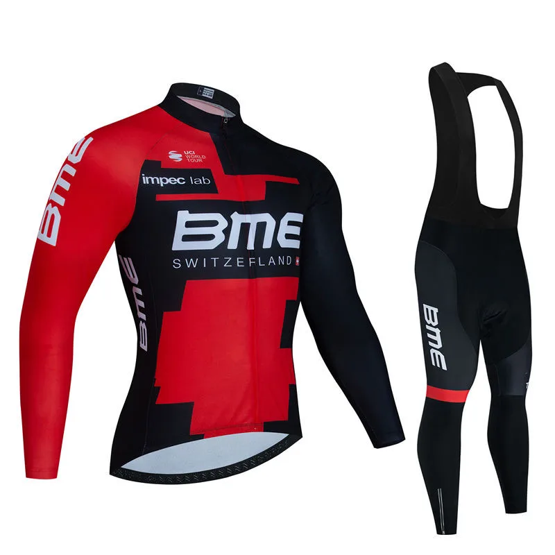 Summer Team Autumn Long Sleeve Cycling Jersey Set Ropa Ciclismo Men Bicycle Clothing MTB Bike Sprotswear Uniform Bmcing Pro