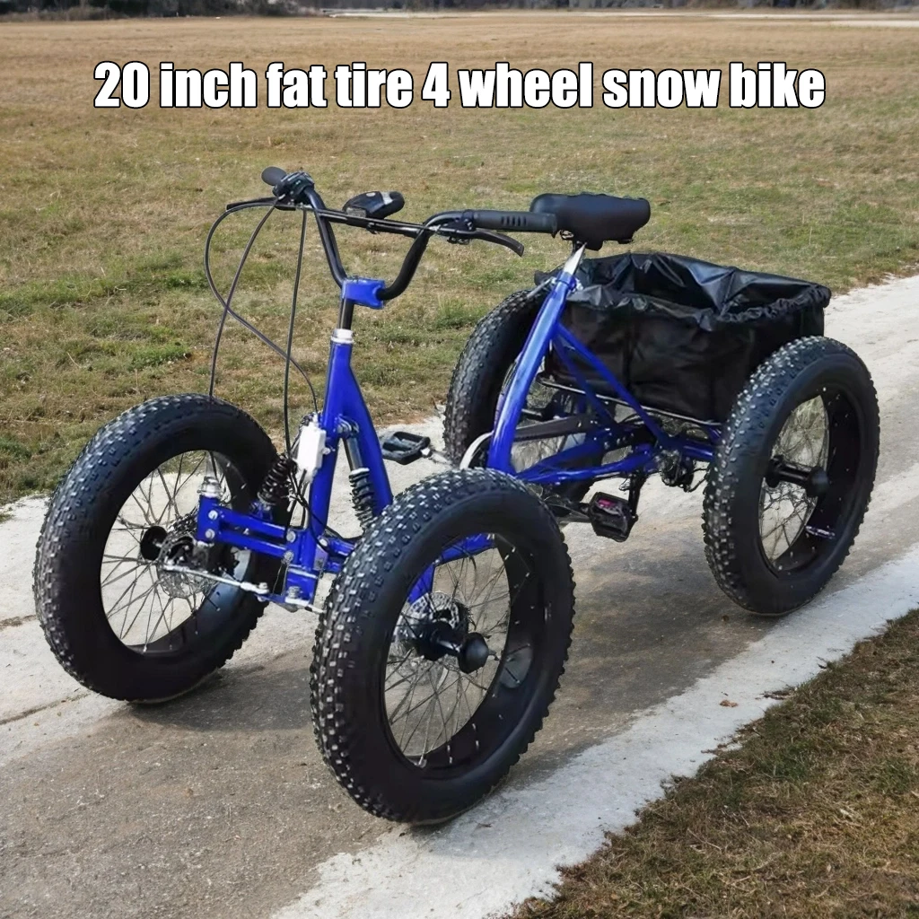 20" Four-Wheel Cargo Fat Bike 1