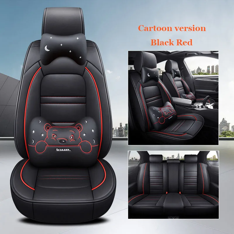 

Universal Leather Car Seat Cover For Suzuki All Models Vitara Jimny Swift SX4 2007 2010 2011 Car Accessories 5 Seats Protector