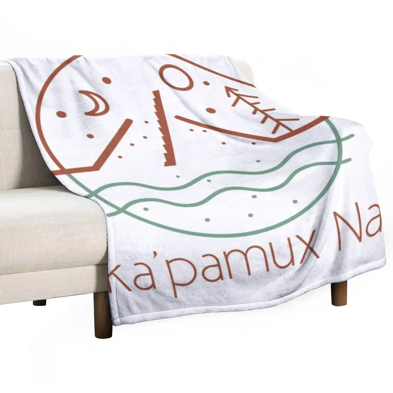 

Flag of the Nlakapamux Nation Canada Throw Blanket Dorm Room Essentials wednesday Baby Blanket