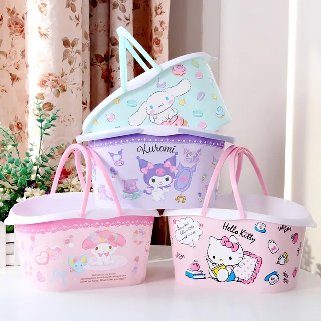Hello Cica Tároló Kosár Sundries Karikatúra Aranyos Gyümölcs Kawaii Otthoni Piperecikkek Fürdőszoba Kiegészítők - Image 2
