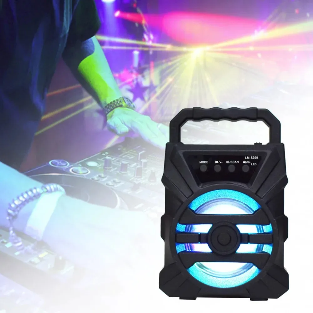 Description Picture 5 of item500mAh Bluetooth speaker Sound box high power bluetooth speakers TF Udisk karaoke handheld sound subwoofers for dancing