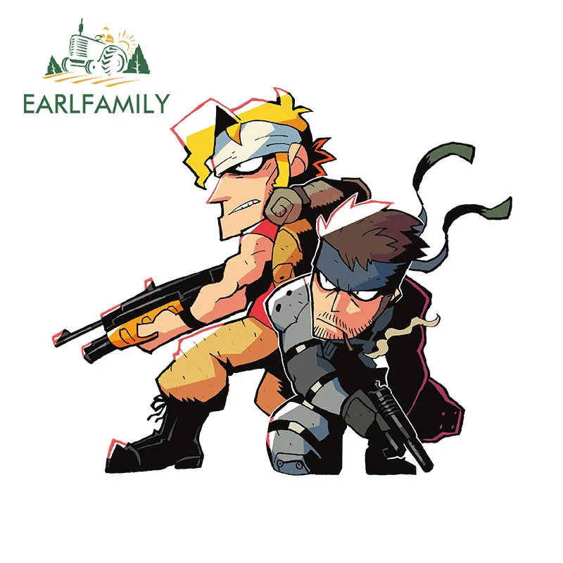Earlfamily 13Cm X 11Cm Per Metal Gear Slug Game Adesivi Per Auto Graffiti Decalcomanie Semplici Etichetta Per Auto Vinile Antigraffio Caravan Trunk