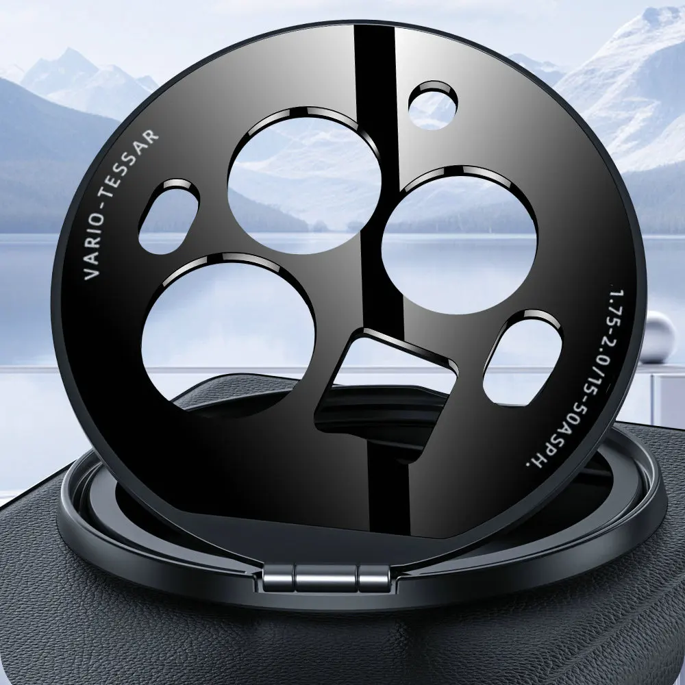 Premium Lichee Real Leather Case with Stand and Built-in Tempered Glass Screen Protector