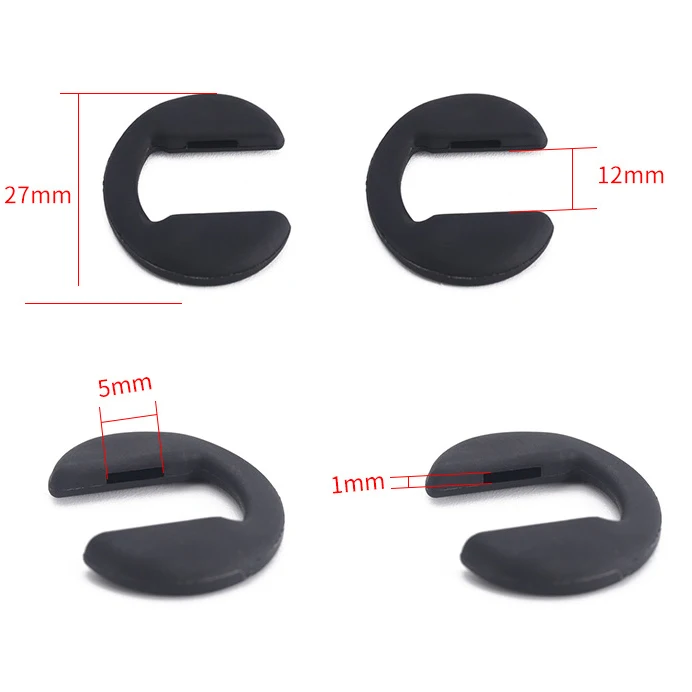 4pcs Brille Nasenpads, Stick auf Anti-Rutsch weiche Silikonbrille Brille  Nasenpads, Brille Nasenpads für Sonnenbrille, Schwarz