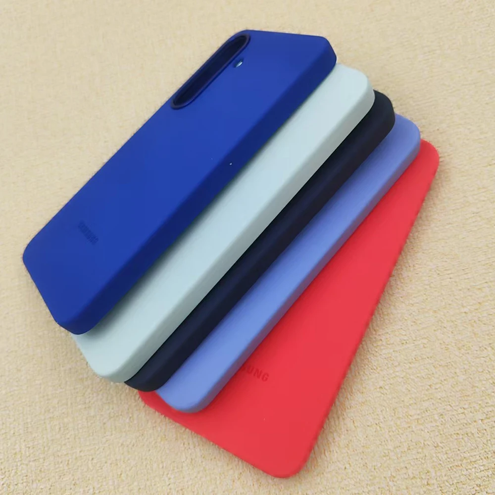 Premium Liquid Silicone Phone Case with Protection Bumper - Solid Color with Official Packaging