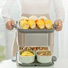 BUYDEEM G67US-A503 Electric Food Steamer for Cooking, 2 Tire Stainless Steel Steamer with Manual Mode, 1500W, 14 Quart, Green 2