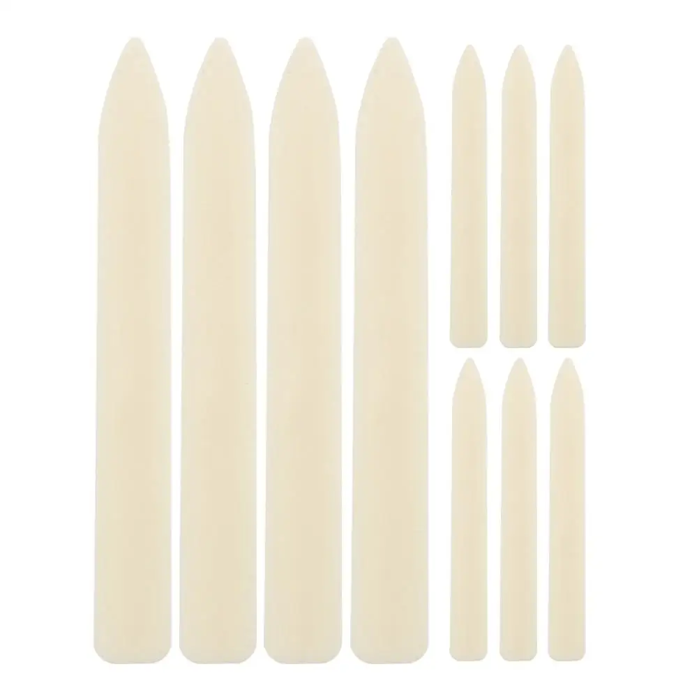 10 Pcs Creased Knife Folding Tool Bone Folder Document Book Binding Kits Note Tools Beige Duck Call Reeds