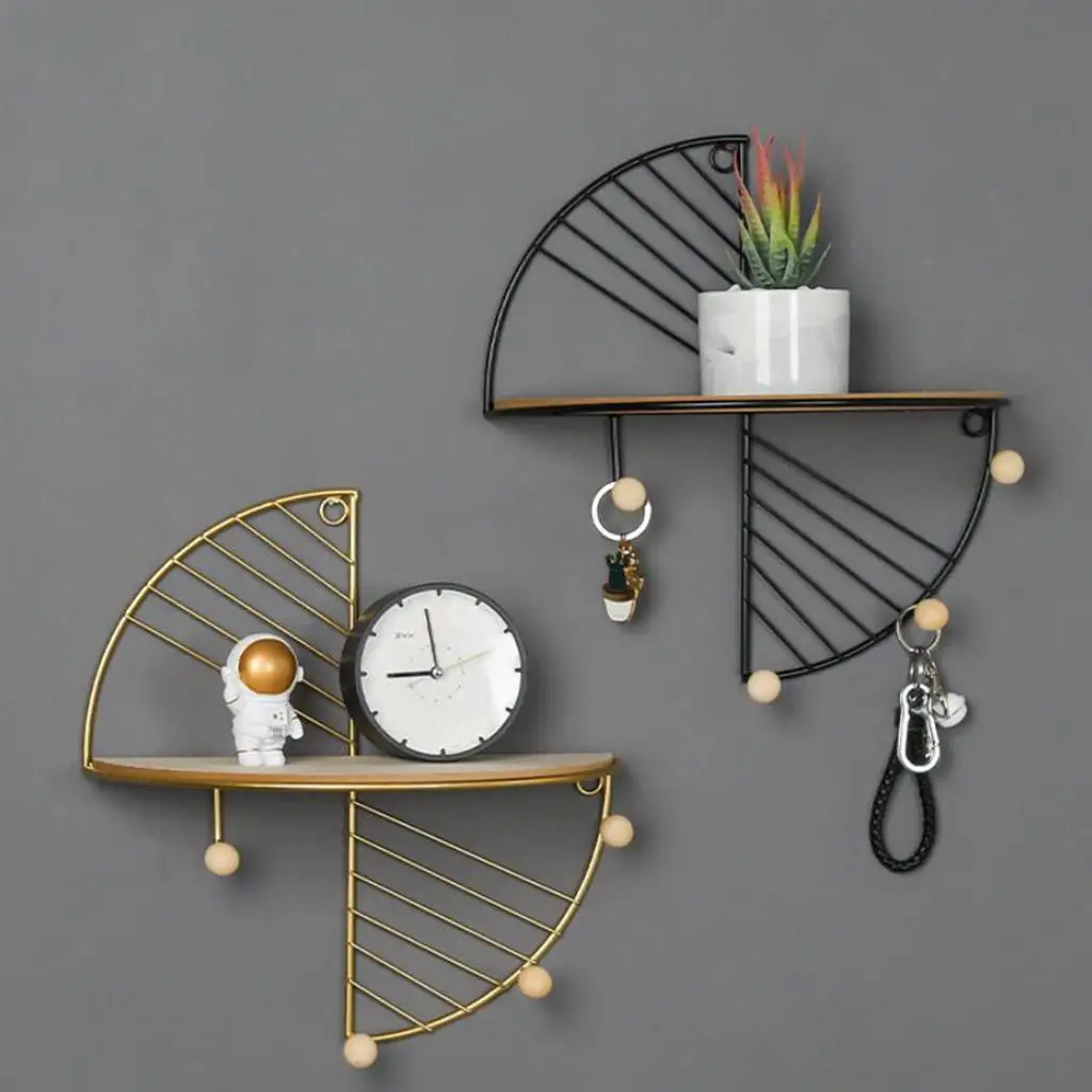 

Hanging Geometric Hanging Wall Shelves, Home Decor, Wire And