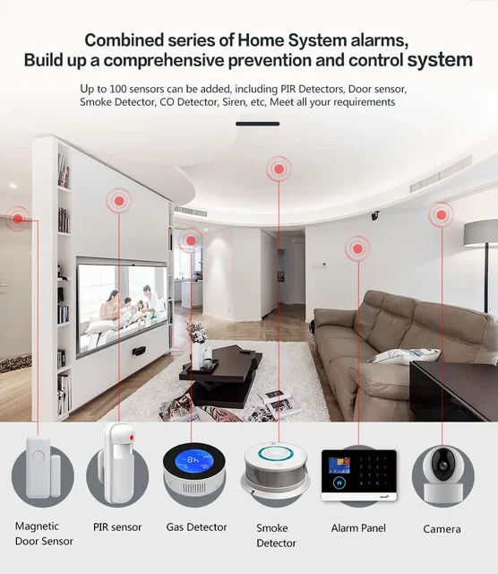 Alarm System, 4G Secure Home WiFi Smart Home Alarm