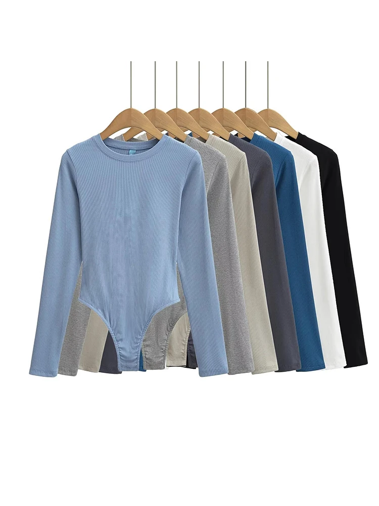 Slim Bodysuit Women's Long-Sleeved Sexy All-Match Base Coat