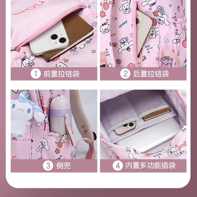 HelloKitty Cartoon SchoolBag for Primary ndSecondarySchool Students Cute and Fashionable Large CapacitySchool Backpack for Women