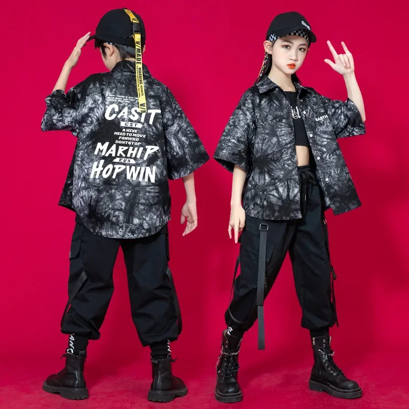 

Hip Hop Costumes for Children Jazz Ballroom Dance Clothes Girls Boys Hiphop Performance Outfit Stage Dancewear Suits Shows