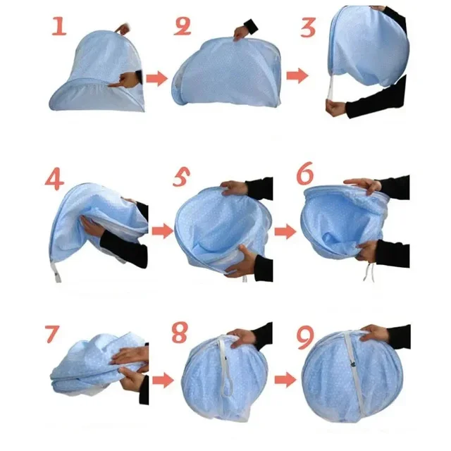 Baby Folding Mosquito Net 0-3 Years Old Portable Foldable Mosquito Net High-density Mesh Baby Tent Bedding Travel Mosquito Net 6