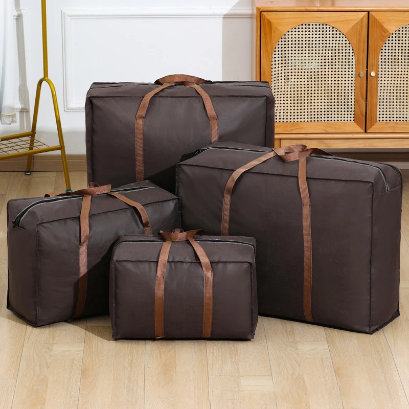 Large Capacity Clothes Storage Bags Non-woven Fabric House Clothing Pack Bag Durable Move Luggage Organize 4