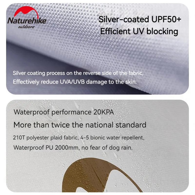 Naturehike Ultralight Backpacking Tent Dome Shelter Tent for 2-3 Person Camping Hiking Trekking Double Layer Lightweight 2.5kg
