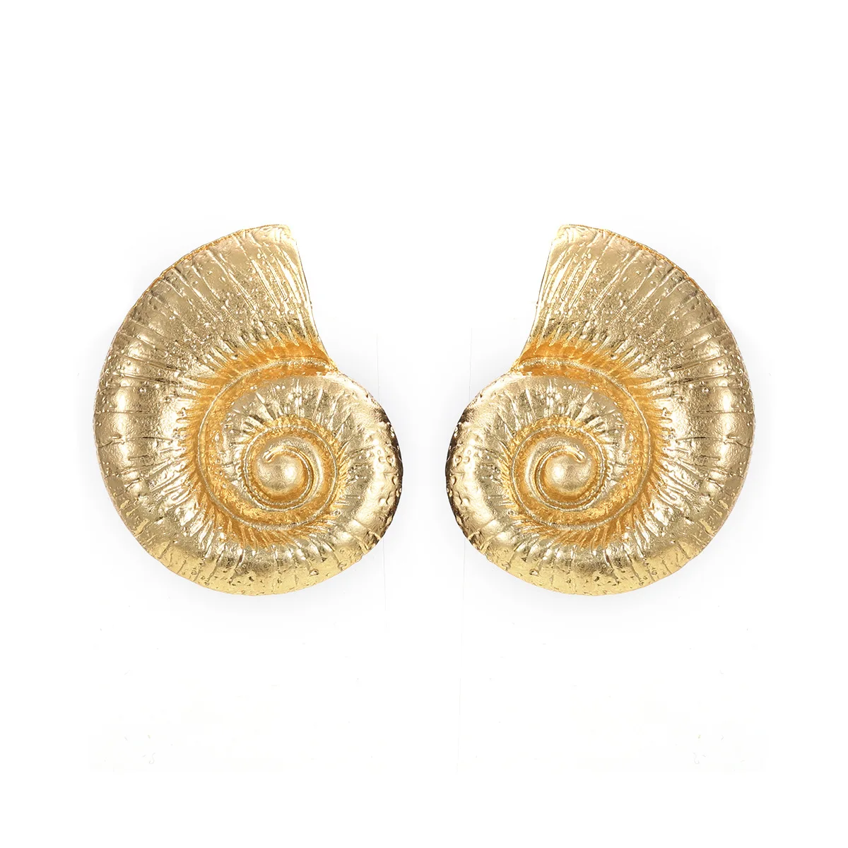 Summer New Gold Color Conch Earrings for Women Party Holiday Jewelry