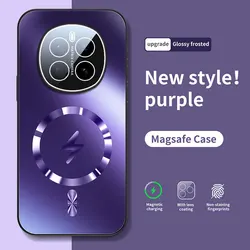 Enhanced Product Title:  
Premium Matte Lightning Magnetic Hard Shell Case with Shockproof Bumper - HONOR Magic7 Lite (PURPLE)