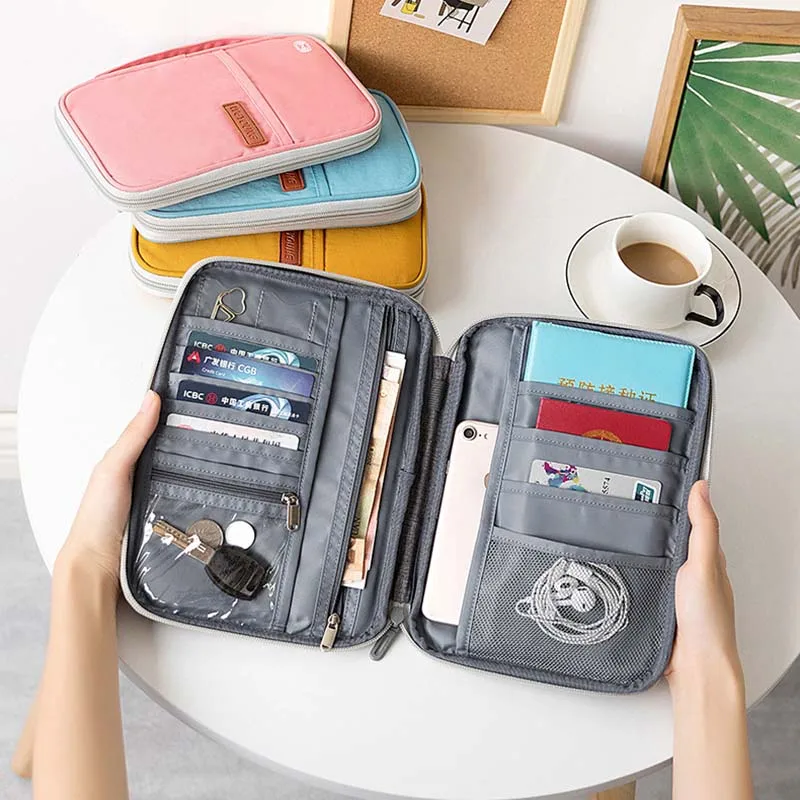 MultiFunction Card Storage Bag Travel Gadget Organizer Credit Card