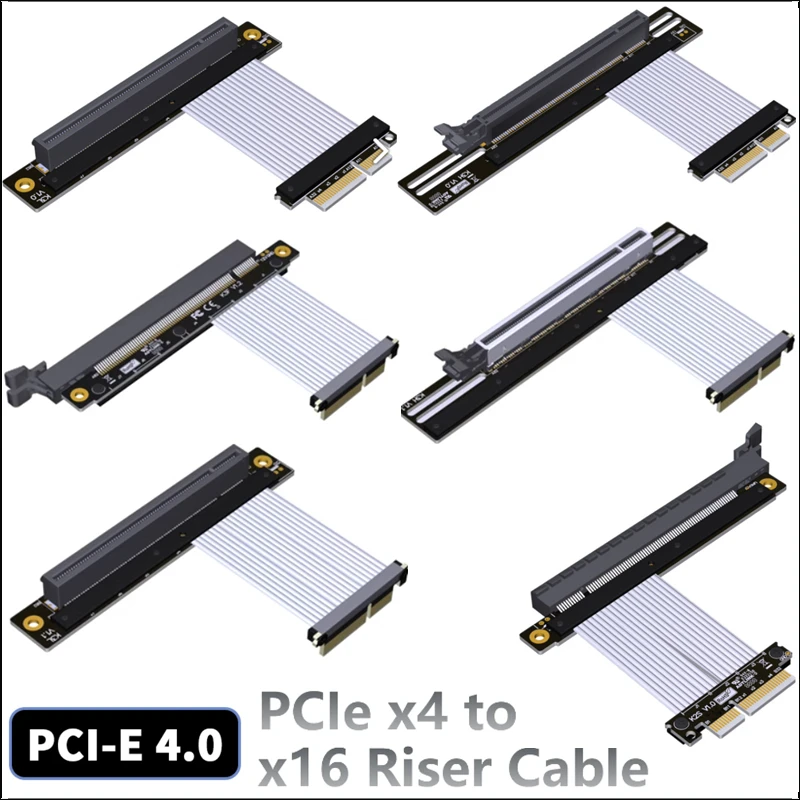 Nuovo Cavo Di Prolunga Pci Express 4.0X4 A X16 Pci-E 4X 16X Adattatore Riser Schede Grafiche Extender Gen 4 Per Rtx 3090 Rx6800Xt Gpu