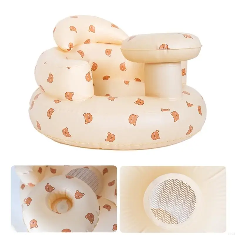 090B Toddlers Inflatable Sitting Chair Safe Water Float Sofa for Baby PVC Inflatable Small Sofa