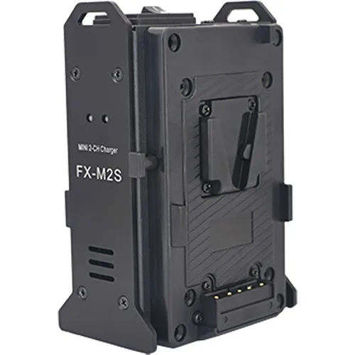 FX-M2S 2-Channel Mini Charger Portable Design with Carry Handle Charge up to Two