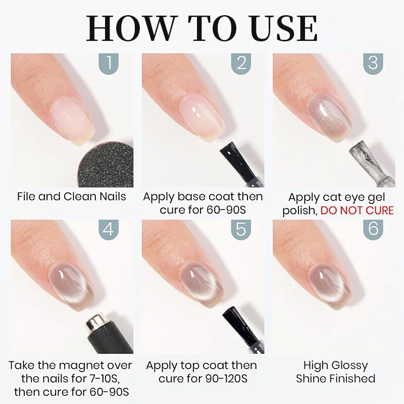 Silicone Magnet Stick Wand For 3D Magnetic Cat Eye Gel Strong magnetic effect Magic Nail Art Manicure Tools