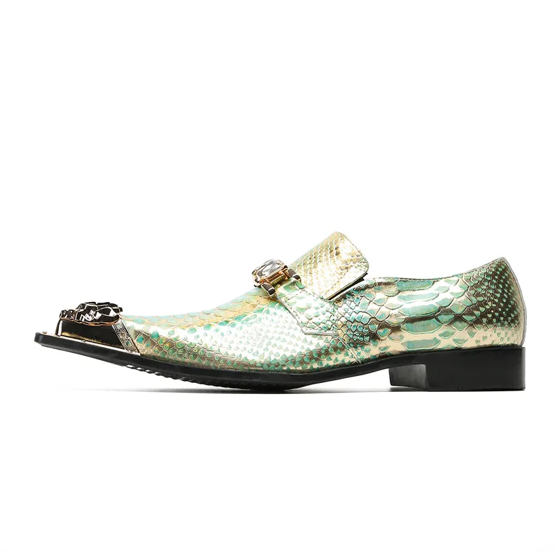 Cowhide Summer British Business Leisure Square Headed Cowhide One Step Step Fit Fashion Lefu Shoes Trend