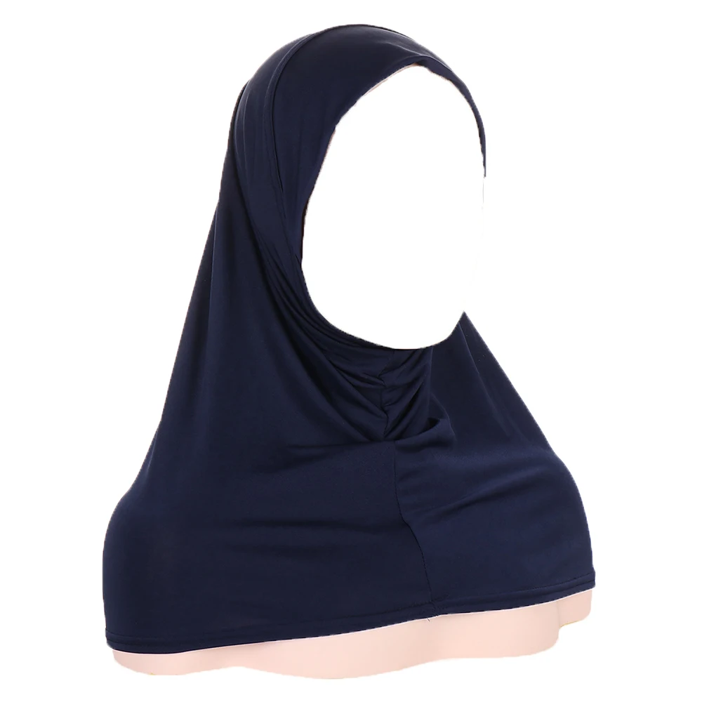 

Женские исламские цельный тюрбан хиджабы для женщин, Нижний шарф, Abayas, трикотажное платье, женские тюрбаны, мгновенная повязка на голову