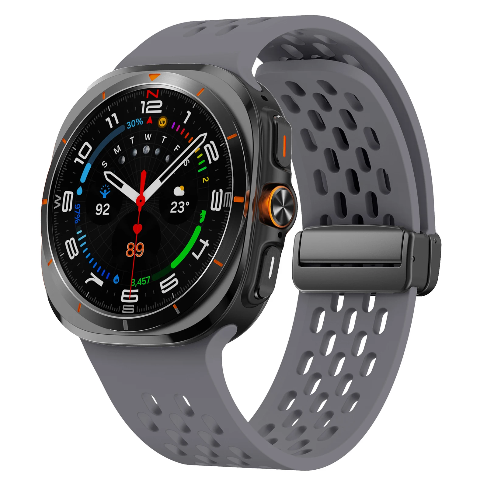 Breathable Magnetic Silicone Bracelet Strap