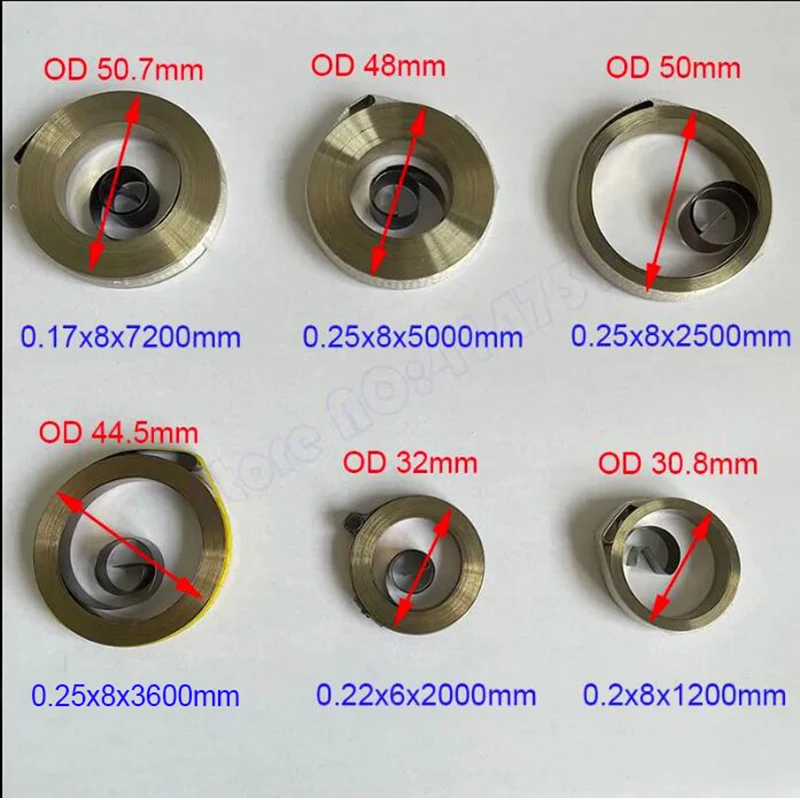 Wholesale Cheap Spiral Flat Wire Coil Spring Constant Force Springs 0.2