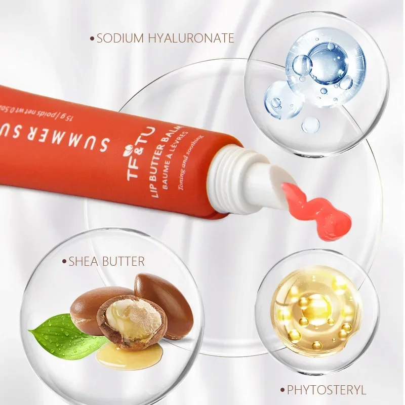 Lip balm Lip gloss Lip makeup 6Kind Summer Sunday Lip Balm Transparent Lipgloss Original Lip Care Makeup Care Pink Sugar Vanilla Beige Sweet Mint Wholesal