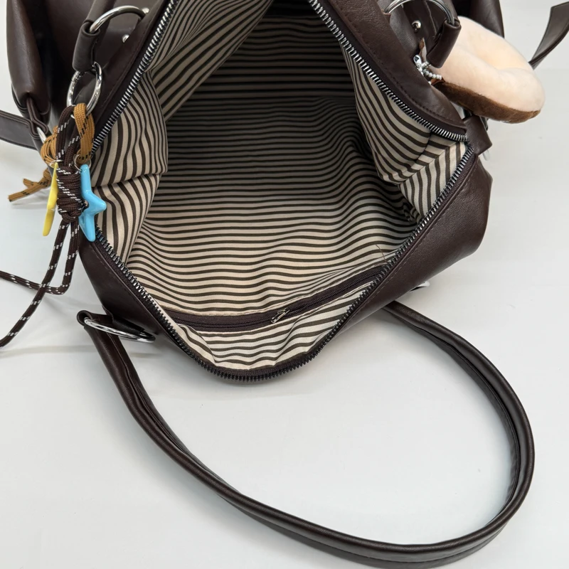 Nieten-Design, PU-Leder, Hobo-Unterarmtaschen, Damen-Umhängetasche mit großer Kapazität für Damen, 2023, neuer Trend, Y2K-Handtaschen und Geldbörsen – Detail 22