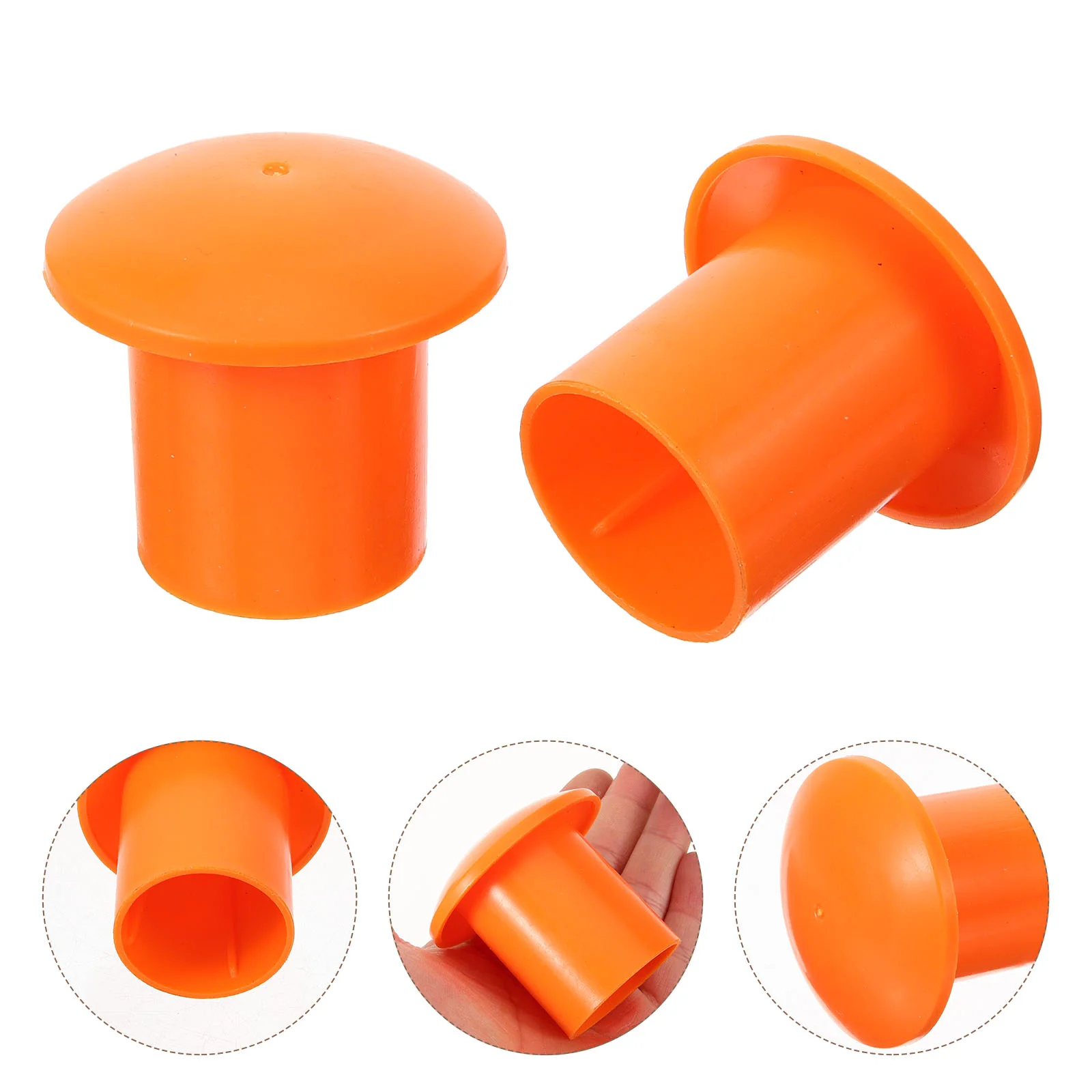 40 Pcs Steel Bar Protective Cap Rebar Protection Cover Caps Plastic End Mushroom Construction Industry Suppies