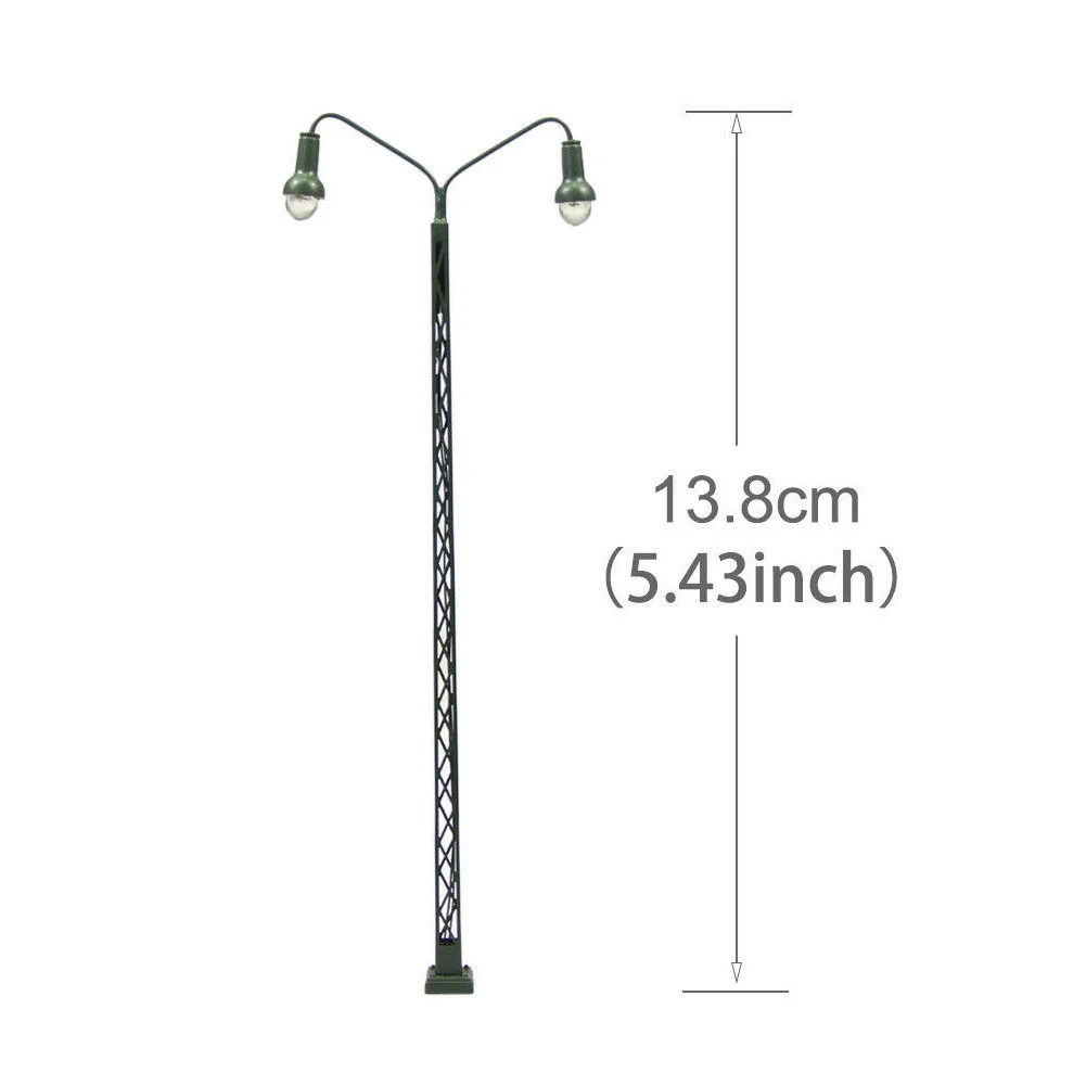 Model Railroad Lamp 5Pcs Lattice Mast LED Light Layout H0 Gauge