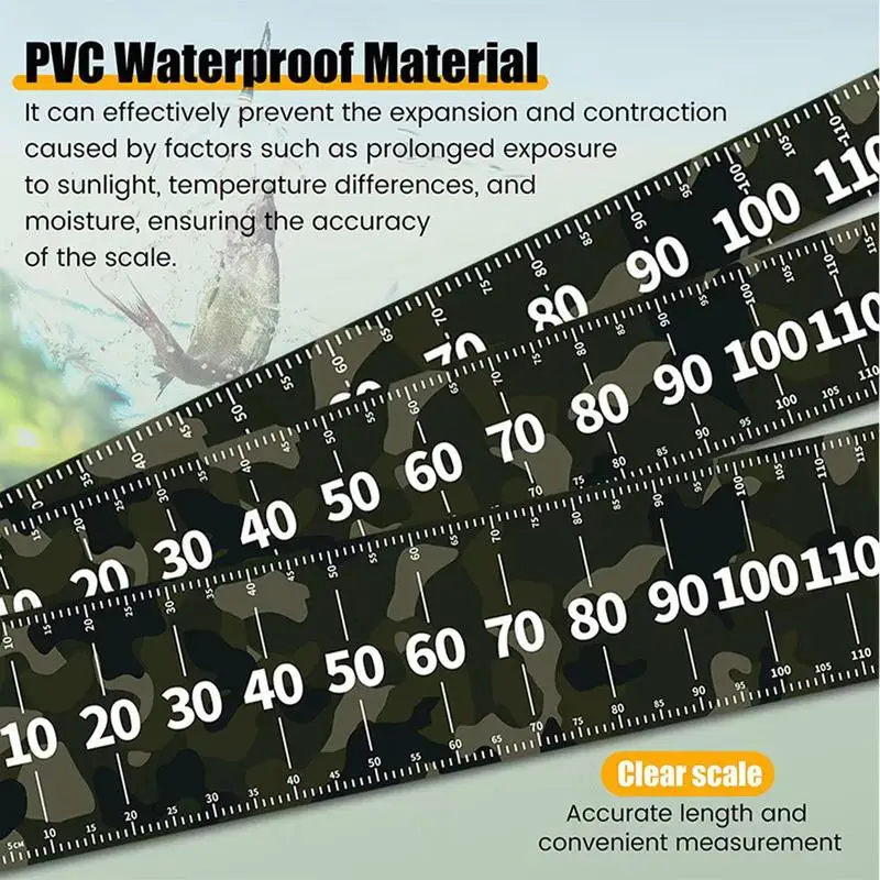 Fish Ruler For Boat Precise Multifunctional Fish Measuring Mat Wear-Resistant Ruler Portable Fillet Mat For Outdoor