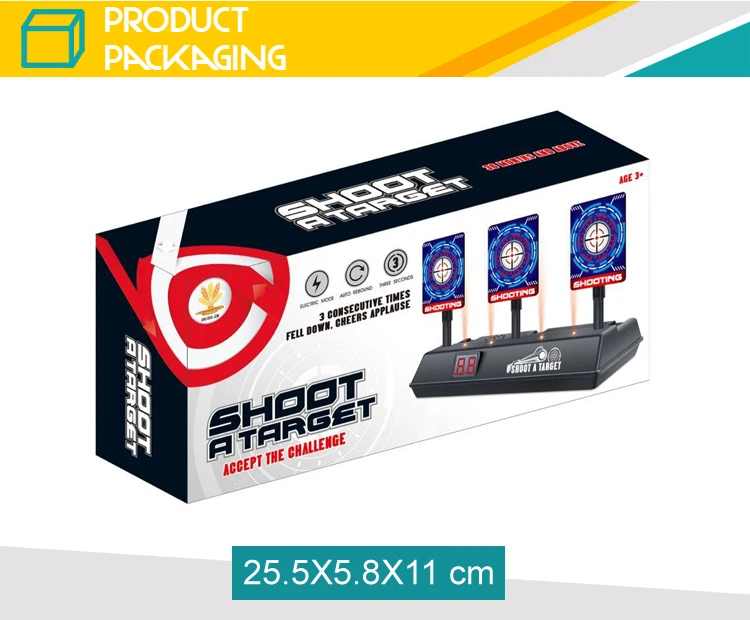 Auto-Reset Electric Target For Nerf Guns Bullets Toys For Beads Blaster Gun Gift Parts High Precision Scoring Practice Target