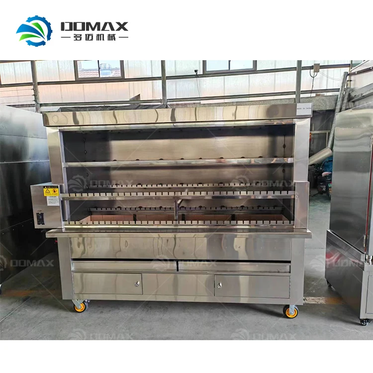 New Type Barbecue Machine Gas Brazil Rotary Barbecue Stove Machine Lamb Kebab Fish Charcoal Grill Machine 6