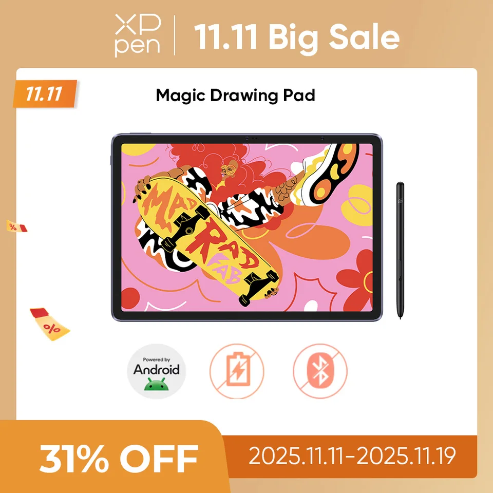 XPPen Magic Drawing Pad 12.2インチタブレット Android 8GB/256GB